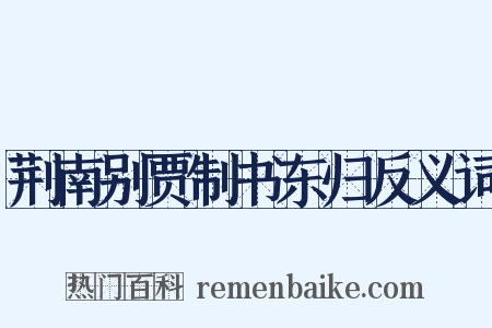 荆南别贾制书东归反义词是什么意思的图片